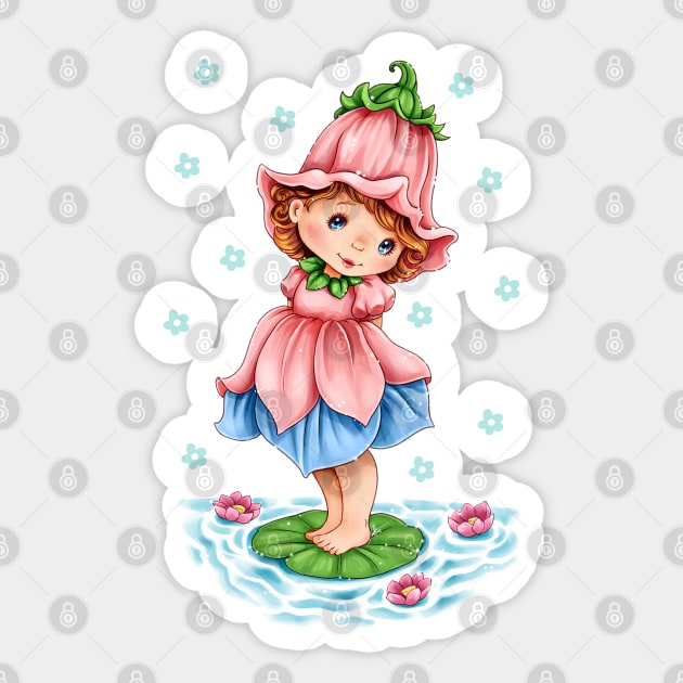 Topsy Little Blossom Topsy Sticker TeePublic